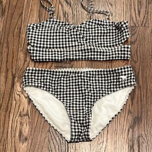 Gingham Two-Piece Swimsuit
